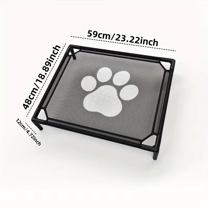Cloud Hound Paw Print Edition elevated dog bed